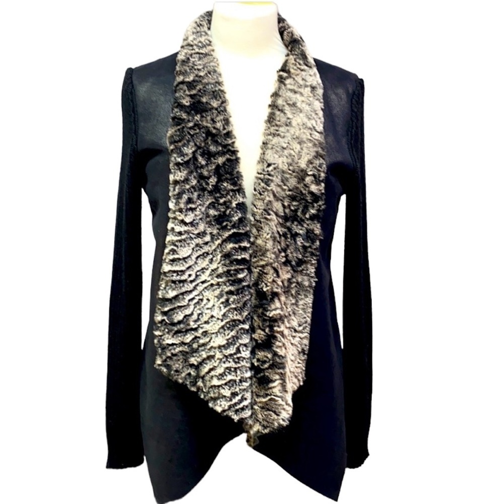 Dolce Cabo Faux Fur Combo Sweater Jacket